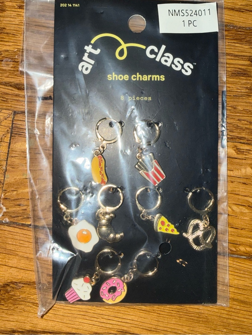 art class Multicolor Kids Food Charm Set - Red, Yellow, Pink, White